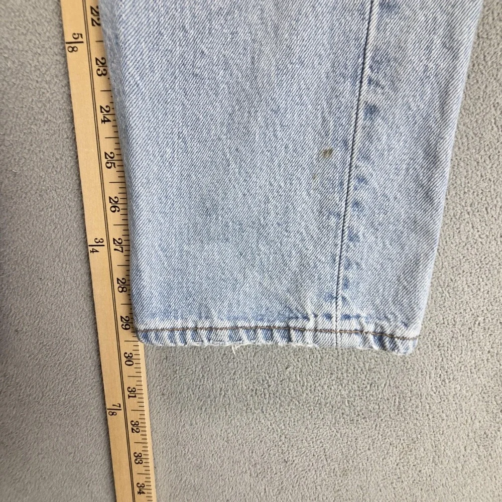 Vintage Levis 501 Jeans Mens Blue Light Wash Button Fly Made In USA Fits 27x30